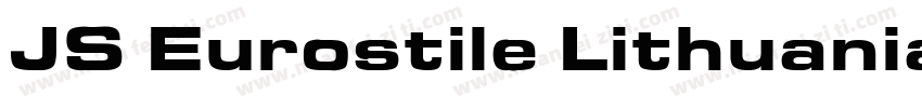 JS Eurostile Lithuanian Extended No字体转换